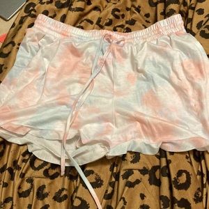 Blue peach pj shorts